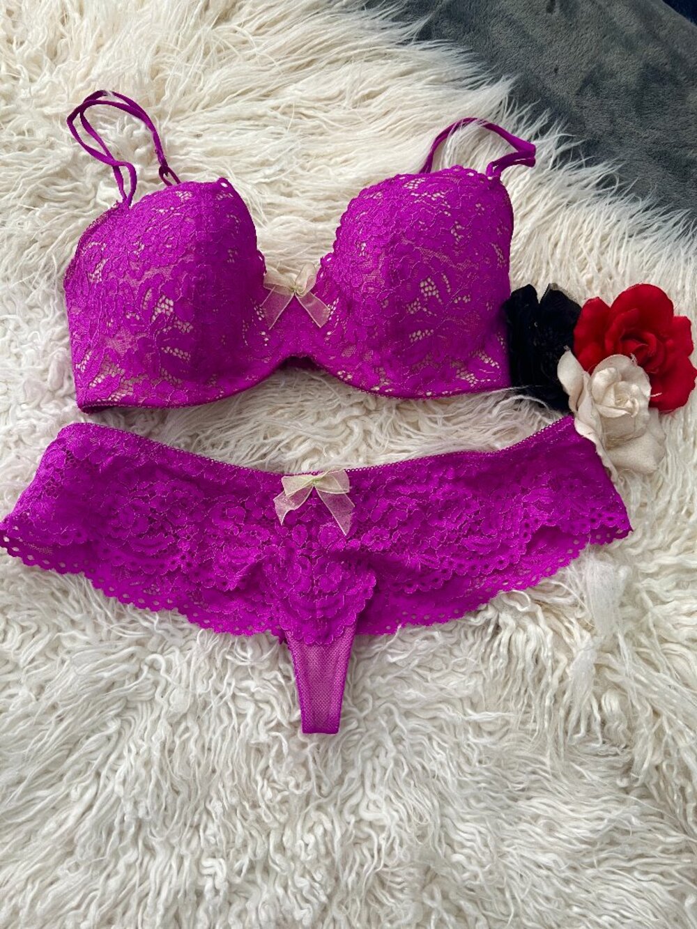 Stunning Luxe Lingerie Set! Gorgeous 2pc Sent in Purple💜 My personal set!🌸👙🥰